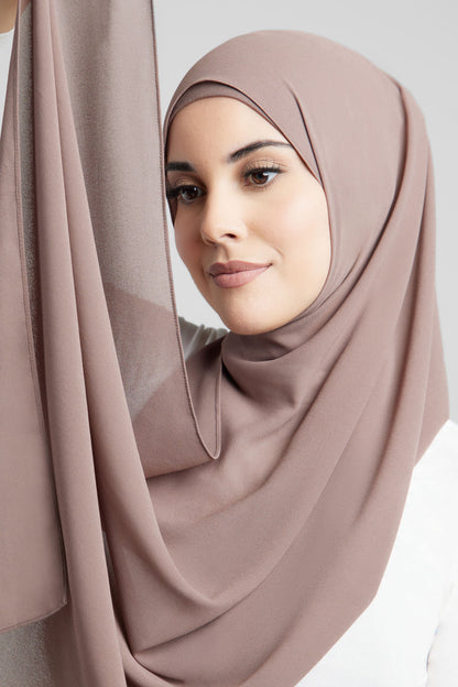 Instant Georgette Hijab with 2 Loop